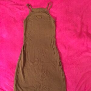 Nike Green Sleeveless Halter Bodycon Maxi Dress